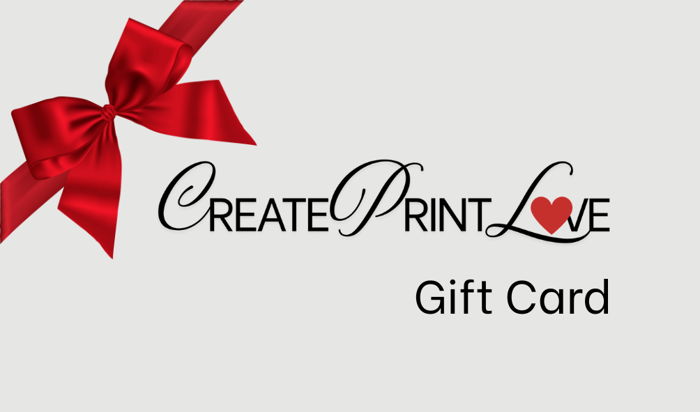 Create Print Love Gift Card