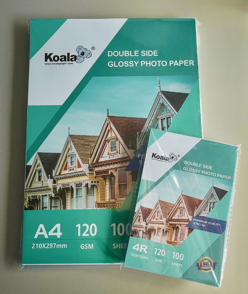 Koala 120gsm Glossy Double-Sided Photo Paper, 4x6 inches (4R)